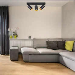 Listwa reflektor 3-punktowy czarno-złoty MARIBEL III