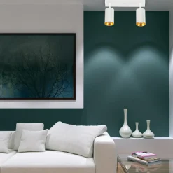 Listwa reflektor 2-punktowy biało-złoty MARIBEL II