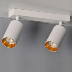 Listwa reflektor 2-punktowy biało-złoty MARIBEL II