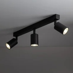 Listwa sufitowa 3 reflektory czarna TOP