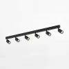 Listwa sufitowa 6 spotów czarna TOP