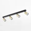 Listwa sufitowa 4 spoty czarno-złota TOP