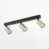 Listwa sufitowa 3 spoty czarno-złota TOP