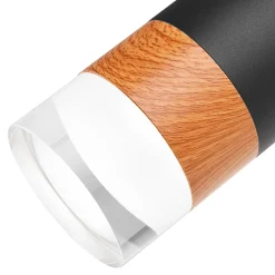 Listwa z 2 reflektorkami regulowana czarna AURORA