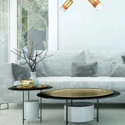 Listwa z 2 reflektorkami regulowana złota AURORA