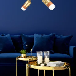 Listwa z 2 reflektorkami regulowana złota AURORA