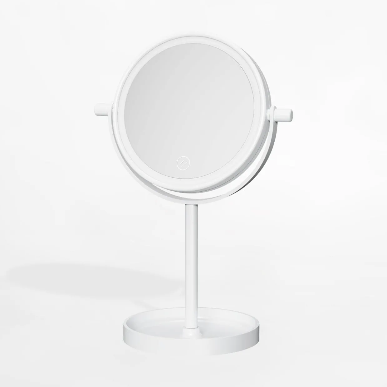 Lusterko do makijażu z oświetleniem LED białe