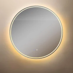 Lustro łazienkowe podgrzewane z oświetleniem LED 80 cm