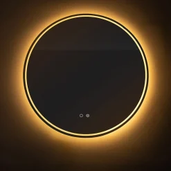 Lustro łazienkowe podgrzewane z oświetleniem LED 80 cm