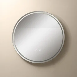 Lustro łazienkowe podgrzewane z oświetleniem LED 60 cm