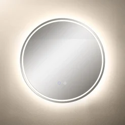 Lustro łazienkowe podgrzewane z oświetleniem LED 60 cm