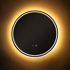 Lustro łazienkowe podgrzewane z oświetleniem LED 60 cm