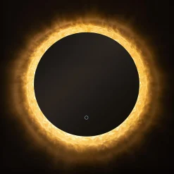 Lustro łazienkowe z akrylową ramą LED 60 cm