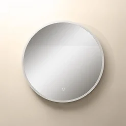 Lustro łazienkowe z akrylową ramą LED złote 60 cm