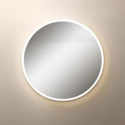 Lustro łazienkowe z akrylową ramą LED złote 60 cm