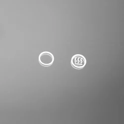 Lustro łazienkowe z oświetleniem LED 70x50 cm