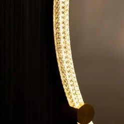 Lustro łazienkowe z oświetleniem LED czarne 60 cm