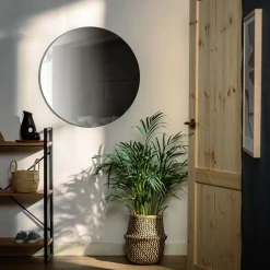 Lustro okrągłe czarne 61 cm