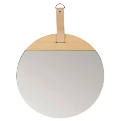 Lustro okrągłe na pasku BORAS 30 cm