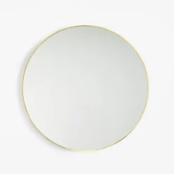 Lustro okrągłe złote 61 cm