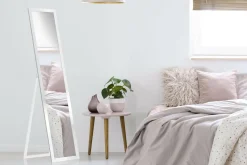 Lustro stojące w białej ramie SLIM 40x160 cm