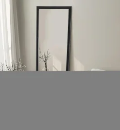 Lustro w czarnej ramie ALPI 68x178 cm