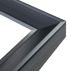 Lustro w czarnej ramie ALPI 68x178 cm