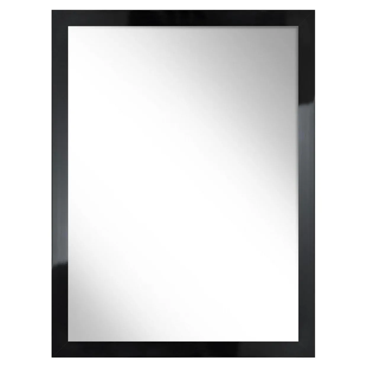 Lustro w czarnej ramie SLIM 57,5x77,5 cm