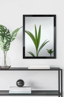 Lustro w czarnej ramie SLIM 57,5x77,5 cm