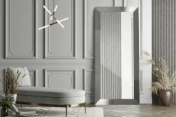Lustro w srebrnej ramie MILANO 60x170 cm