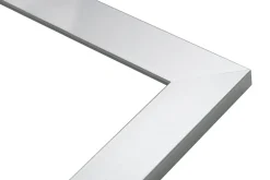 Lustro w srebrnej ramie SLIM 47,5x107,5 cm