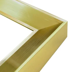 Lustro w złotej ramie ALPI 48x138 cm