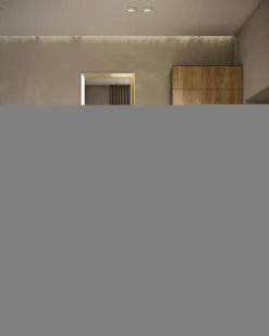 Lustro w złotej ramie ALPI 48x138 cm