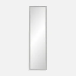 Lustro wiszące szare 30x120 cm