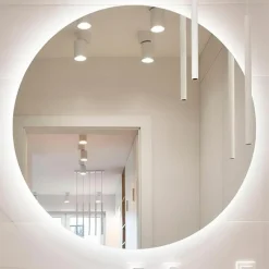 Lustro z oświetleniem LED okrągłe MILA 60 cm