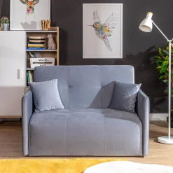 Mała sofa 126 cm szara LEO II