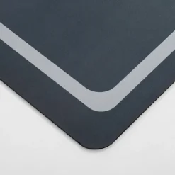 Mata łazienkowa prostokątna szara 50x80 cm