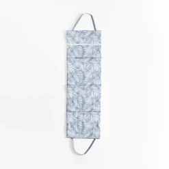 Mata plażowa w liście, szara 50x160 cm