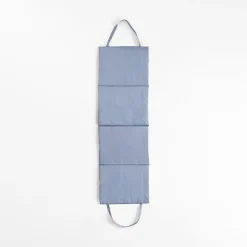 Mata plażowa w liście, szara 50x160 cm