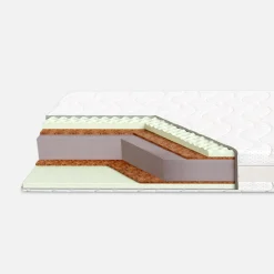 Materac piankowy z kokosem HEZE SILVER LUREX 120x200