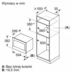 Mikrofala do zabudowy Home Connect BOSCH seria 8 czarna BEL7321B1