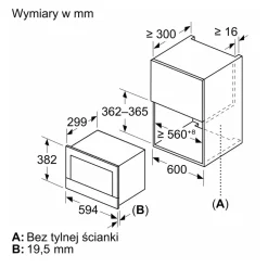Mikrofala do zabudowy Home Connect BOSCH seria 8 czarna BEL7321B1