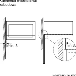 Mikrofala do zabudowy Home Connect BOSCH seria 6 czarna BEL554MB0