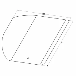 Minimalistyczny kinkiet LUXE WL w kolorze chrom