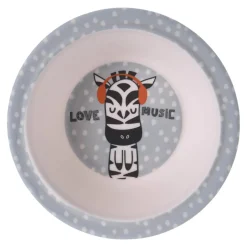Miseczka z melaminy dla dzieci ZEBRA 400 ml