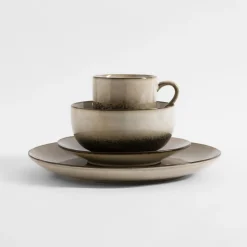 Miska ceramiczna brązowo-beżowa ZORA 690 ml