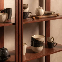 Miska ceramiczna czarna BRESCA 650 ml