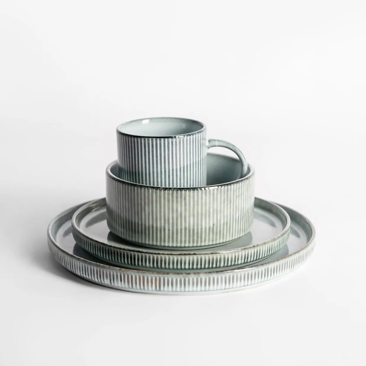 Miska ceramiczna szara STRIO 580 ml