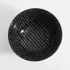 Miska porcelanowa biało-czarna ALORA 650 ml