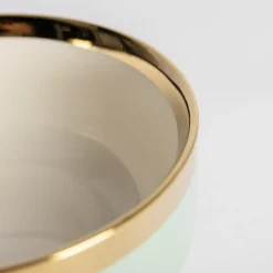 Miska porcelanowa jasna zieleń AURORA GOLD 500 ml